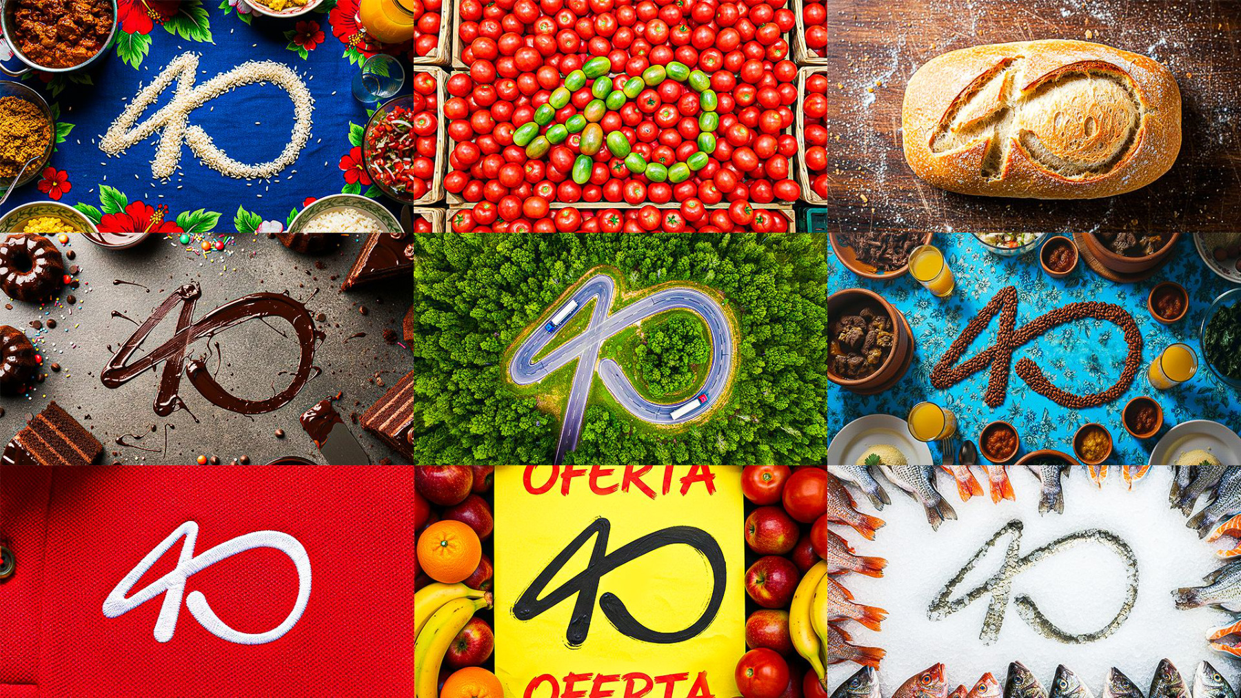 O número 40 em produtos do varejo